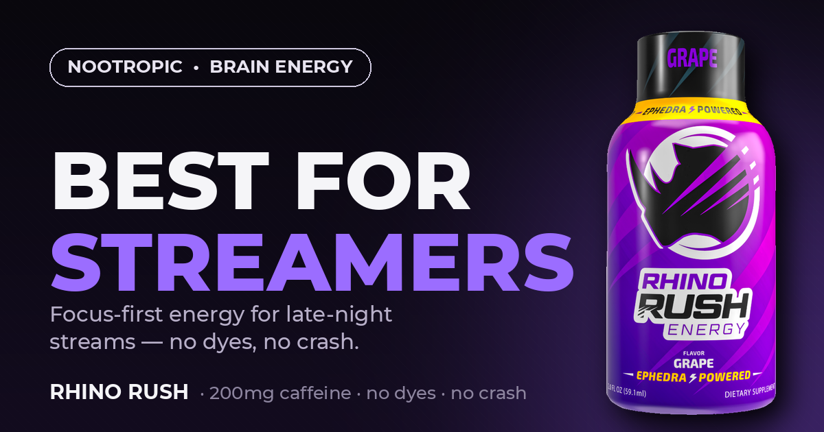 best energy shot for streamers