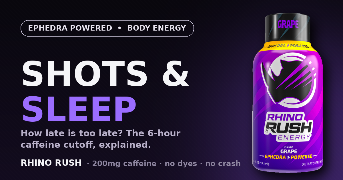 energy shots and sleep