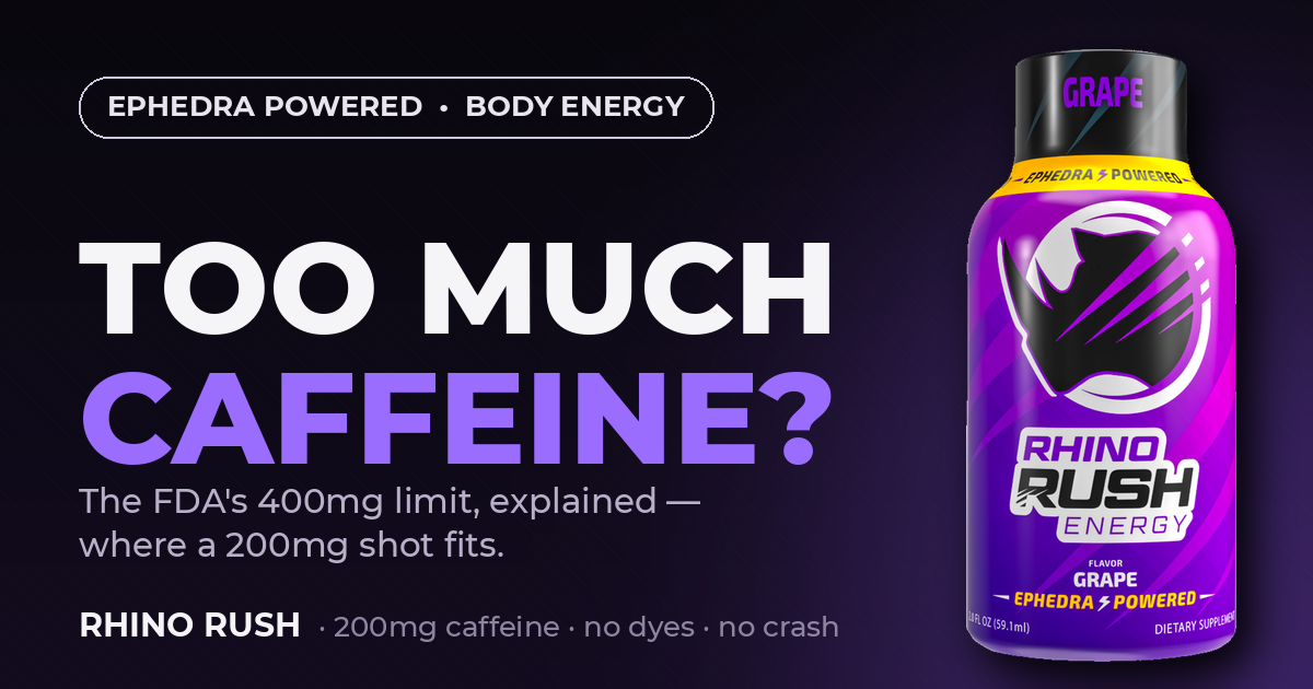 how much caffeine is too much