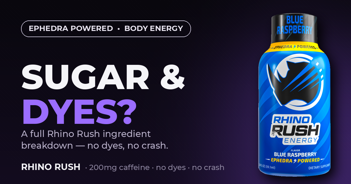rhino rush ingredients