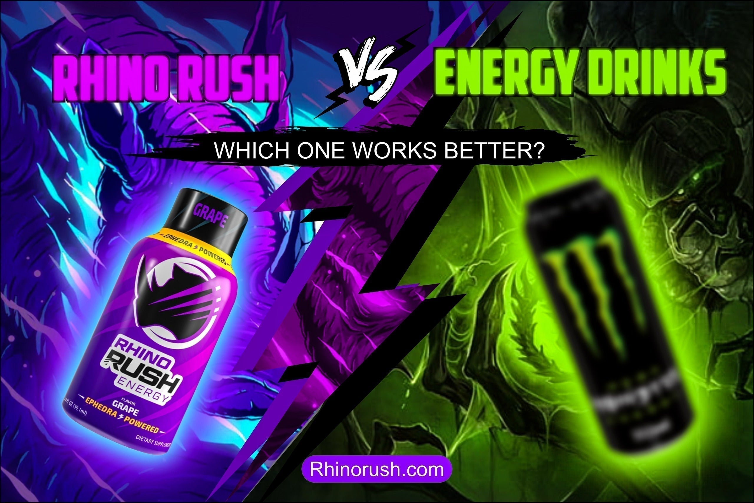 Rhino Rush vs Energy Drinks: Which One Works Better?