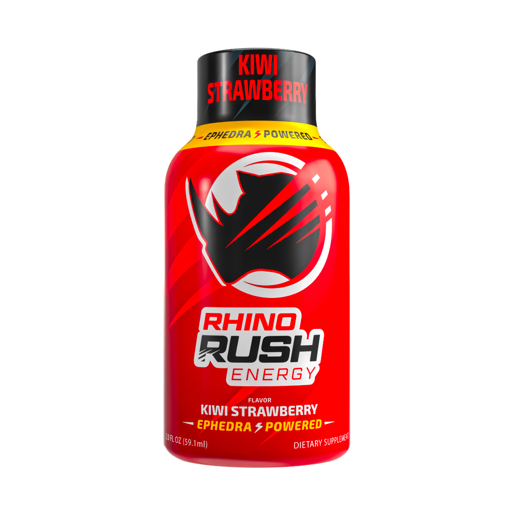 Kiwi Strawberry Ephedra Energy Shot | Rhino Rush Kiwi Strawberry Ephedra Energy Shot | Rhino Rush