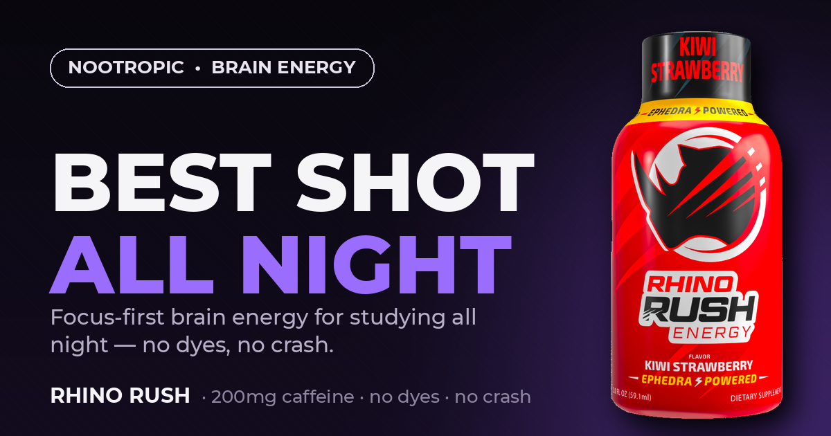 best energy shot for all nighter