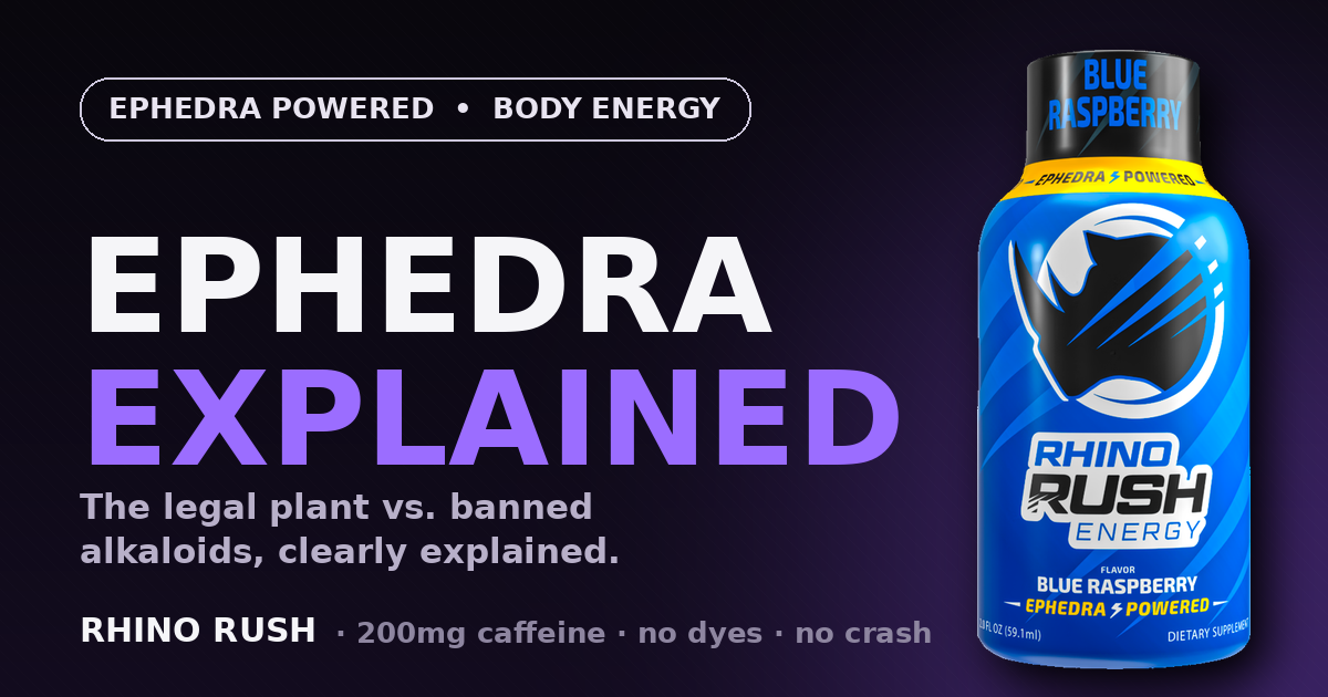 ephedra in energy drinks